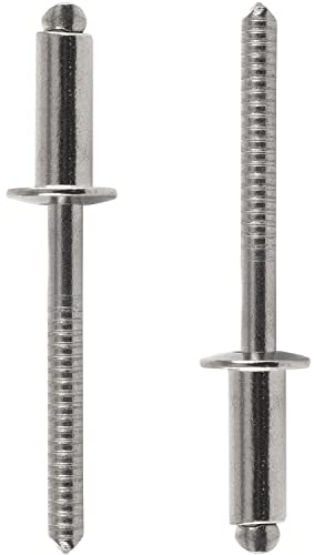 FASTON Blindniet 4,0x16 mm mit Flachkopf Edelstahl A2 V2A (50 Stück) DIN 7337 Nieten Niet Popnieten Flachkopfnieten rostfrei