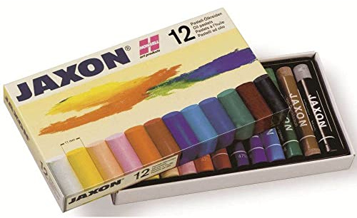 HONSELL JAXON 47412 - Confezione da 12 gessetti a olio pastello, confezione da 12 pezzi