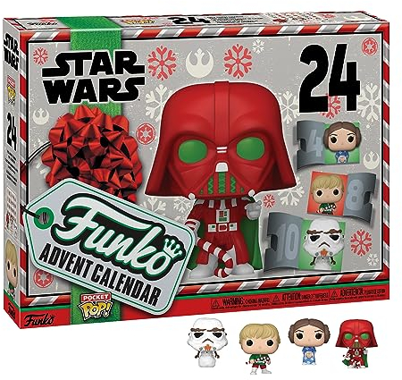 Funko Advent Calendar: Star Wars Holiday - Darth Vader - 24 Days Of Surprise - Collectable Vinyl Mini Figures - Mystery Box - Gift Idea - Holiday Xmas for Girls, Boys & Kids - Christmas Countdown