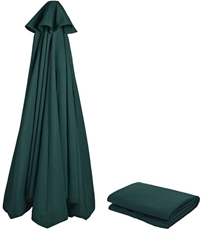 Sonnenschirm Ersatzbezug 3m/270cm/2m/230cm/250cm 8/6 Streben Anthrazit/Blau/Grau/Rot/Beige - UV Schutz 80 Windfest Stabil für Strand, Terrasse, Garten - Ersatzteile