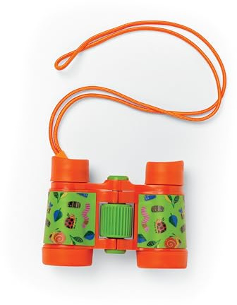 Crocodile Creek Binoculars for Kids Ages 3 and Up - Small Binoculars for Boys and Girls - Made from Durable Plastic - Garden Friends