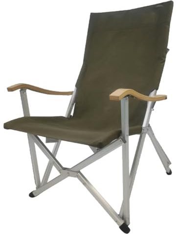 GaRcan Campingstuhl, tragbar, doppelter Achtstuhl, Camping, Wildnis, selbstfahrend, Wildnis, Esszimmerstuhl, Rückenlehne, Stuhl, Angeln, Outdoor, Klappstuhl, leicht (grün)