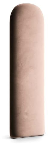Muralo Wandkissen Gepolstert, Magic Velvet, Wandpolster - 30x100 cm, Rosa | Wandpaneel, ideal als Bettkopfteil oder Lendenkissen - für Schlafzimmer und Wohnzimmer, einfache Anbringung mit Montagekleber