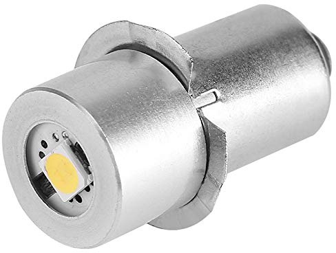 Carerina 1W P13.5S Led Flashlight Bulb, 100~110LM 2700~7000K Replacement Bulb Torch Lamp Emergency Work Light(3V)