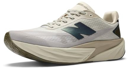 New Balance Men's FuelCell Rebel V5 Running Shoe, Shipyard/Arid Stone/Silver Metallic, 10.5 M