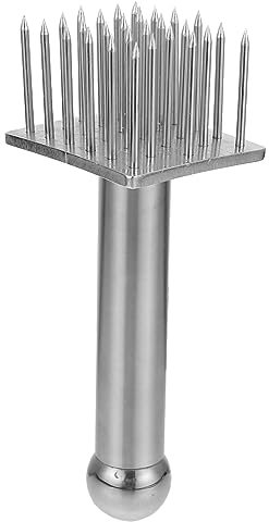 ELAYARD 1pezzi Strumento per Intenerire La Inossidabile Attrezzo per Ammorbidire Bistecche e Facile da Usare Design Antiscivolo per Cucina e Grigliate