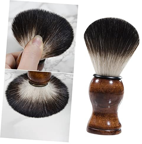 VALICLUD Bartbürste Herren Für Bartreinigung Bartstyling Aus Nylon Glatter Griff Für Komfortable Handhabung Tragbar Für Unterwegs