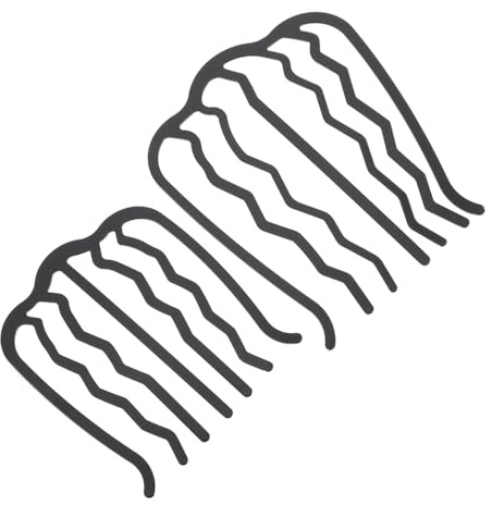 LALADEFIEE Lot de 2 Peignes à Cheveux en Métal U, Grandes et Petites Fourchettes Latérales, Accessoire Coiffure pour Femmes et Filles, Adapté à Tous Types de Cheveux, Usage Quotidien
