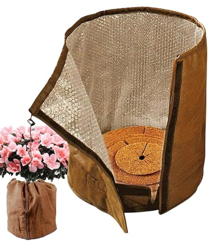 Gacqpli Protección De Cubierta Invernal para Plantas - Bolsa Protectora para Macetas con Cordón,Bolsa Cubierta contra Heladas para Árboles Y Macetas,para Exterior Jardín Invernadero Interior