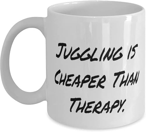 Hacer Malabarismos Es Más Barato Que La Terapia. Lindo Sarcástico. Tazas Cerámica Taza De Café Porcelana Taza 330Ml Para Bebidas Café Té