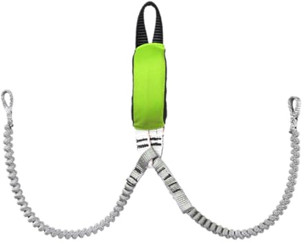 VOQGHTU Schwerer Karabiner mit durchgehendem Verschluss, mit verschleißfestem Seil und Kompakten für längere Outdoor Aktivitäten Kletterausrüstung für Extreme Umgebungen