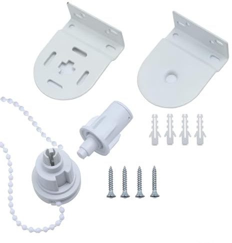 32mm Roller Blind Repair Kit with Metal Brackets, Clutch and Bead Chain