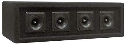 Pyle Système de Haut-Parleur DJ 4 Voies Pro, Puissance de 300 Watts, 150 RMS, Quatre Tweeters Piezo de 3 Pouces, Impédance de 8 Ohms, Reproduction Audio à Gamme Complète, Fini Moquette Noire