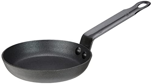 LACOR - 63712 - Sartén Blinis Ferrum Hierro Antiadherente 12 cm. - Negro