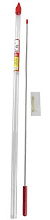 Pro-Shot Cleaning Rod 26 Short Rifle: .22-.26 Cal Micro-Polished Stainless Gun Cleaning Rod, Gun Cleaning Kit and Hunting Gear Essential, Includes Brass Patch Holder, Gun Cleaner Tool, USA Made