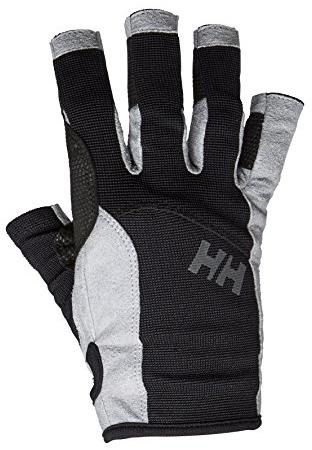 Helly Hansen Unisex Guanti Vela A Mezze Dita, S, Nero