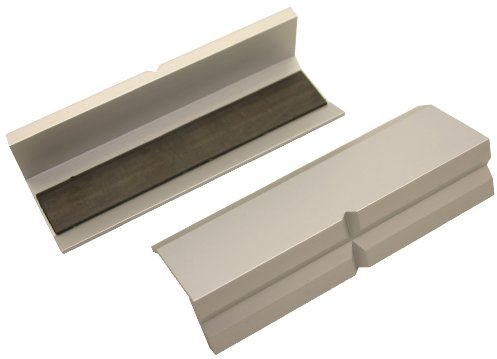 GSR Schraubstock-Schonbacken, 2-teilig, Schraubstock Backen, Aluminium mit Magnet Spann-Backen, Schutzbacken für Maschinenschraubstock, (100mm)