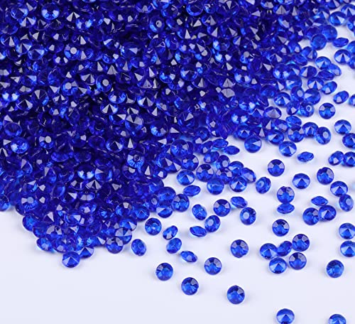 Gintoaria 10000 pcs/Pack Wedding Table Scatter Confetti Crystals Acrylic Diamonds Vase Fillers 4.5 mm Rhinestones for Wedding, Bridal Shower, Vase Beads Decorations (Royal Blue)