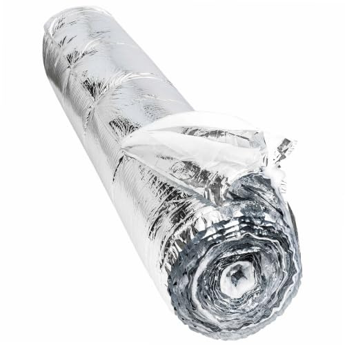 Metallisiertes Mehrschicht-Isoliermaterial 19 Schichten WERKA PRO 15m² (1,5 x 10m) | Polyethylen, Polyester, thermisch, langlebig, leicht, 15 m², Dicke 20 mm, vielseitige Struktur, Gewicht 3,44 kg