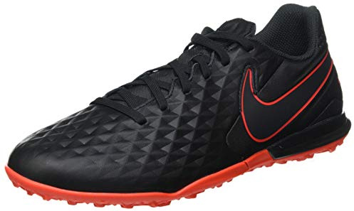 Nike Unisex Erwachsene Legend 8 Academy TF Fußballschuhe, Black/Dark Smoke Grey-Chile Red-Chile Red, 36 EU