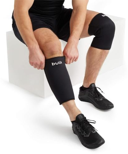 Bulk Premium Knee Sleeves, Weightlifting, Knee Support, Large | Ginocchiera, Bianco