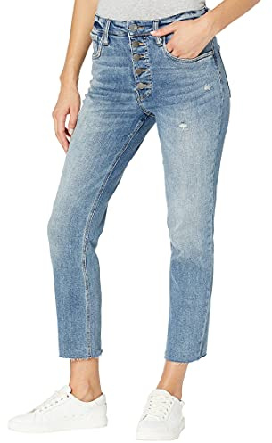 KUT from the Kloth Rachael High-Rise Fab Ab Mom Jeans - Jeans for Women - Lightweight - Cotton Blend Fabric High-Rise Fab Ab Mom Jeans Imagined 10 One Size