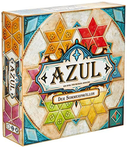 Asmodee, Azul – Der Sommerpavillon, Grundspiel, Familienspiel, Deutsch | Eigenständiges strategisches Legespiel mit kunstvollen Mosaiken für 2-4 Spieler, 30-45 Minuten, Brettspiel ab 8 Jahren