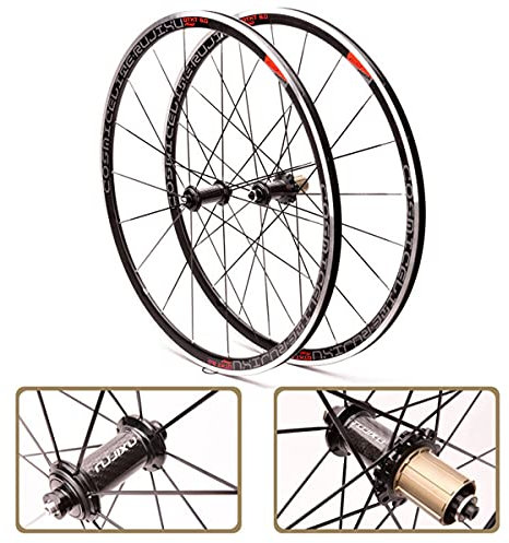 Fahrrad Laufradsatz 30mm Drahtreifen 700c Rennrad-Räder Carbon-Faser-Schlauch-Hub Abgedichtetes Lager C V-Brakes Schnelle Veröffentlichung Laufradsatz 7-8-9-10-11 Geschwindigkeit