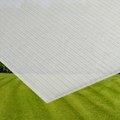 DEMA Polycarbonat Hohlkammer Stegplatte 1388x690x4 mm 139x69x4 mm für Gewächshaus Frühbeet