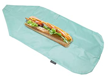 Nerthus FIH 878 sac snack ajustable réutilisable turquoise écologique idéal école travail plage