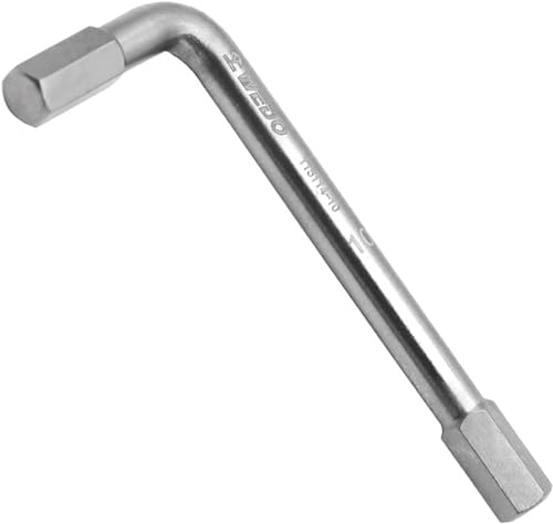 WEDO Clé à six pans creux, tournevis coudé en titane, embout HEX 6 mm, longueur 85 mm, clé Allen Clef, protection contre la corrosion, non magnétique