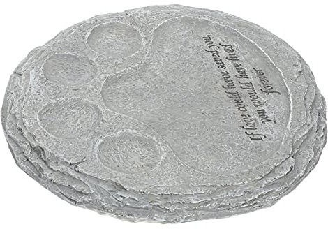 Happyyami Hunde Gedenkstein Pfoten Design Grabstein Hunde Katze Garten Garten Grab Grabstein Pet Maker Memorial Sympathy Haustier Tributstatue für Verlust von