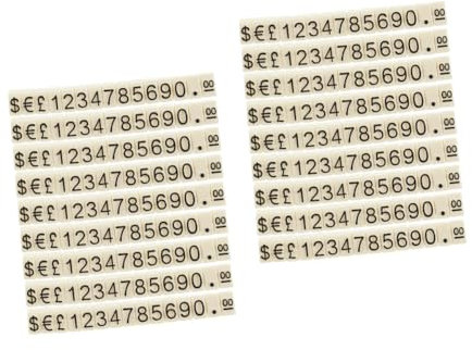 Abaodam 40stücke Preisschilder Cube Für Verkaufsanzeigen Schmuckgeschäften Einzelhandel Und Einkaufszentren Verstellbar Langlebig Und Leicht Zu Wechseln