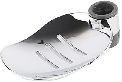 ZzzaNa Barre Porte-Savon Plateau en Forme de Feuille for Barres de Douche et Barres de Levage dans Les Tailles Outil de Salle de Bain réglable Porte-Savon en métal Savon (Color : 22mm)