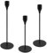 UKOFEW 3 Piezas de Candelabros,33/28/23 cm Negro Candelabro Decorativos de Velas,Candelabros de Metal para Decoración del Hogar, Bodas, Cenas, Navidad, Fiestas