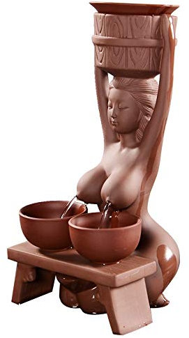 OUSIKA LIANXIAO - Experiencia perfecta Juego de té de arena púrpura original Boutique Filtro de tetera Filtro de té Adornos for mascotas Fuga de té Artesanía de té Adornos de ataúd diseño de moda Tete