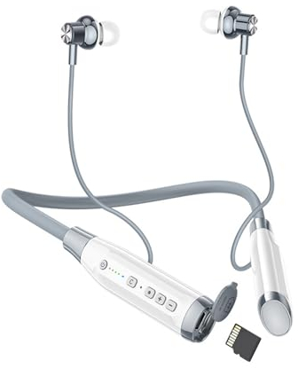 Bluetooth Kopfhörer in Ear Kabellos mit Nackenbügel Wasserdicht Sportkopfhörer mit Mikrofon Magnetisch Wireless Earbuds Headphones Headsets drahtlos Ohrhörer mit Kabel Neckband für Laufen Joggen Sport