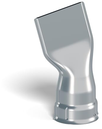 Steinel Boquilla plana angular de 40 x 2 mm, boquilla ligeramente inclinada, boquilla angular ideal para soldar lonas y láminas de techo, para pistolas de calor reguladas electrónicamente