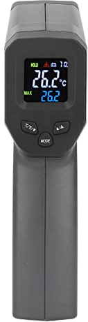 Infrarot-Thermometer, digitales Thermometer mit LCD-Display mit Hintergrundbeleuchtung, Messbereich -50 ℃ ~ 380 ℃, Verhältnis 12:1, Farbe Grün