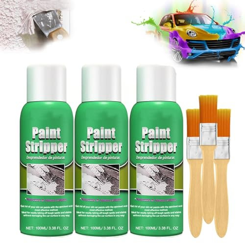 Efficient Paint Stripper, Powerful Paint Remover, Paint Stripper, Paint Remover for Metal Surfaces,Automotive Paint Stripper,Power Paint Remover, Streak Free Paint Stripper (3 PCS)