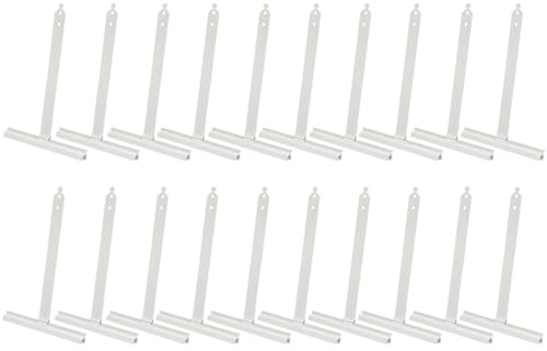 EPLZON 20 Pezzi Maxi Molla di Sospensione tapparelle Fissaggio tapparelle Accessori per il set di Corde per Tapparelle molla con coda di rondine(150x190mm,Bianco)