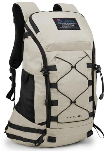 Mountaintop 35L Wanderrucksack Herren Damen Reiserucksack Trekkingrucksack Outdoor Rucksäcke mit Regenhülle für Camping Wandern Radfahren Tagesausflüge, 55x30x18cm