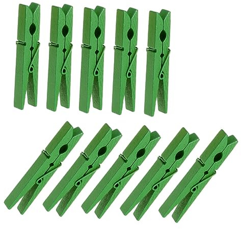 Zerodeko 40pièces Pinces à Linge Bois Résistant De Vert pour Maintenir Vêtements Et Couette