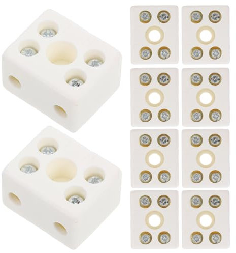 Morsettiera Ceramica Resistente al Calore, 10 Pezzi, Lega