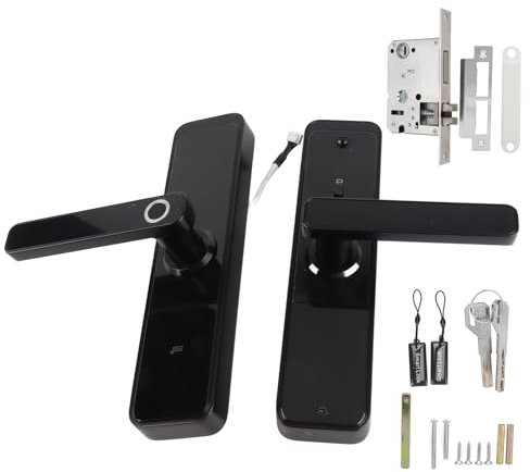 Klanata Smart Door Lock IC -Kartenkennwort Fingerabdruck entsperren die Kontrolle mit 2 Schlüssel für Home Office