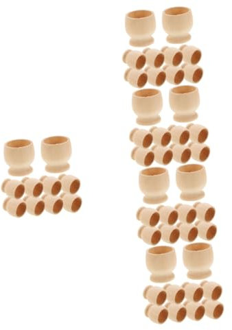 HOMSFOU 5 set Portauova Per Servire Uova Di Pasqua Per Kit Di Coniglietti Colorati Riempitivi Per Uova Di Pasqua Per Portauova Pastello Grandi Gettoni Verniciabili Per 10 pezzi*5