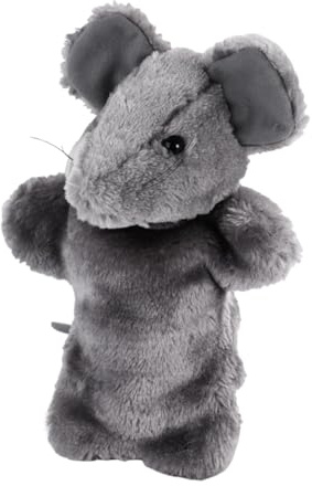 Mouse Hand Puppet Role Play Interactive Game Cat Wrestling Toy for Feline Playtime and Storytelling