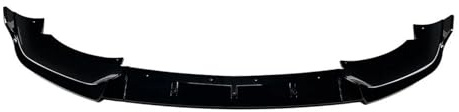 Kit carrosserie pour BMW X6 G06 2019-2022 Lame Pare-Chocs Avant diffuseur aileron ABS Noir Brillant/Aspect Carbone Spoiler Avant(Noir Brillant)