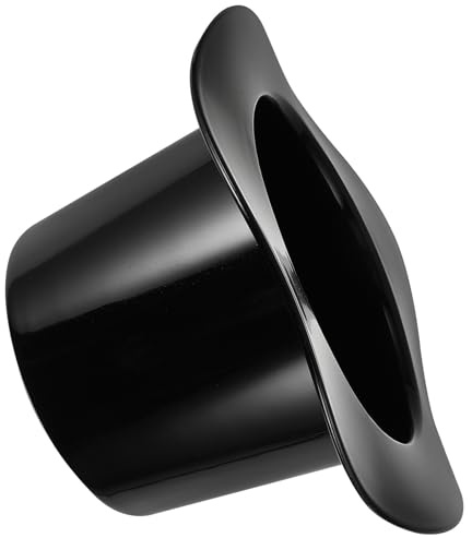 BESPORTBLE Seau à Glace 1200 ML en Acrylique Noir de Chapeau Bac à Boissons Design pour Vin et Bouteilles Seau à Vin Original pour Bar et Réceptions