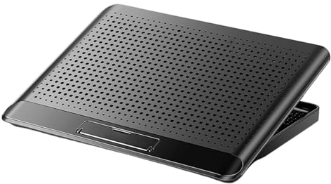 Enfriador Ajustable para Laptop, Soporte Ligero para Laptop, Almohadilla de refrigeración con Ajuste, Enfriador de aleación de Aluminio con Silencio, Estabilidad de refrigeración de Escritorio